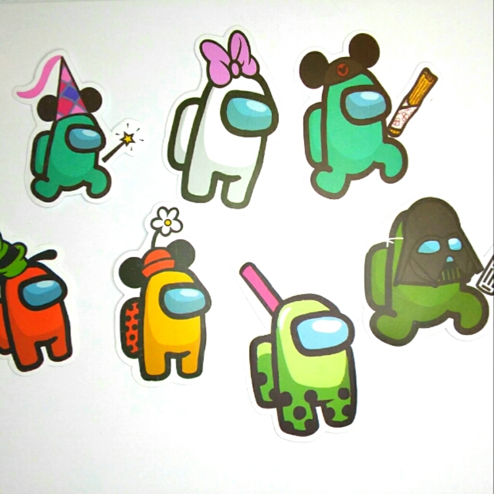 EXCLUSIVE DISNEY AMONG US STICKERS PACK! CUTE